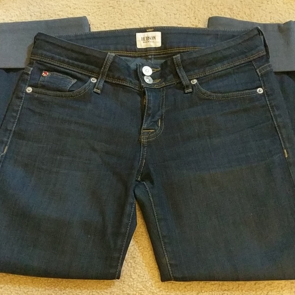 hudson ginny crop straight with cuff